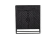 Kabinet kast New York | Mangohout en staal | 100 cm - Industrieelinhuis.nl