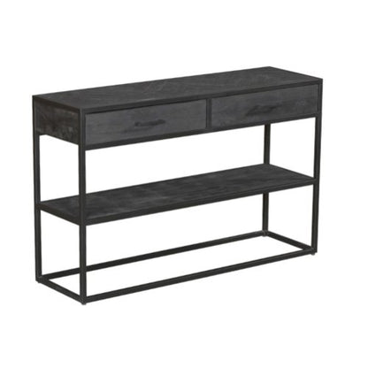 Sidetable zwart New York | 2 lades