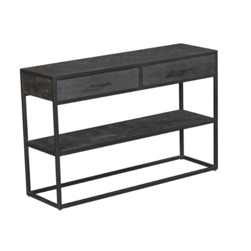Sidetable zwart New York | 2 lades
