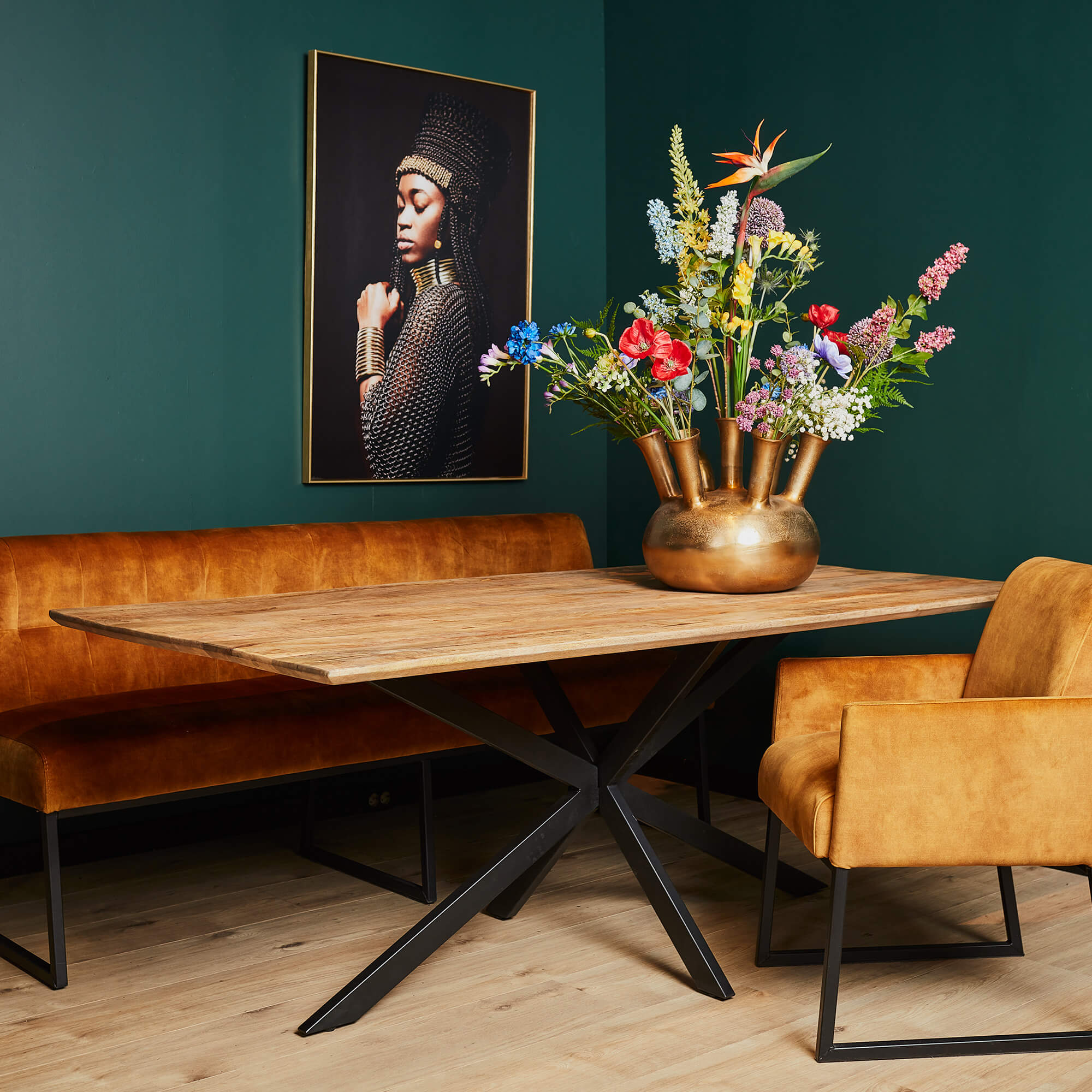 Eettafel Arlington | 240 cm - Industrieelinhuis.nl