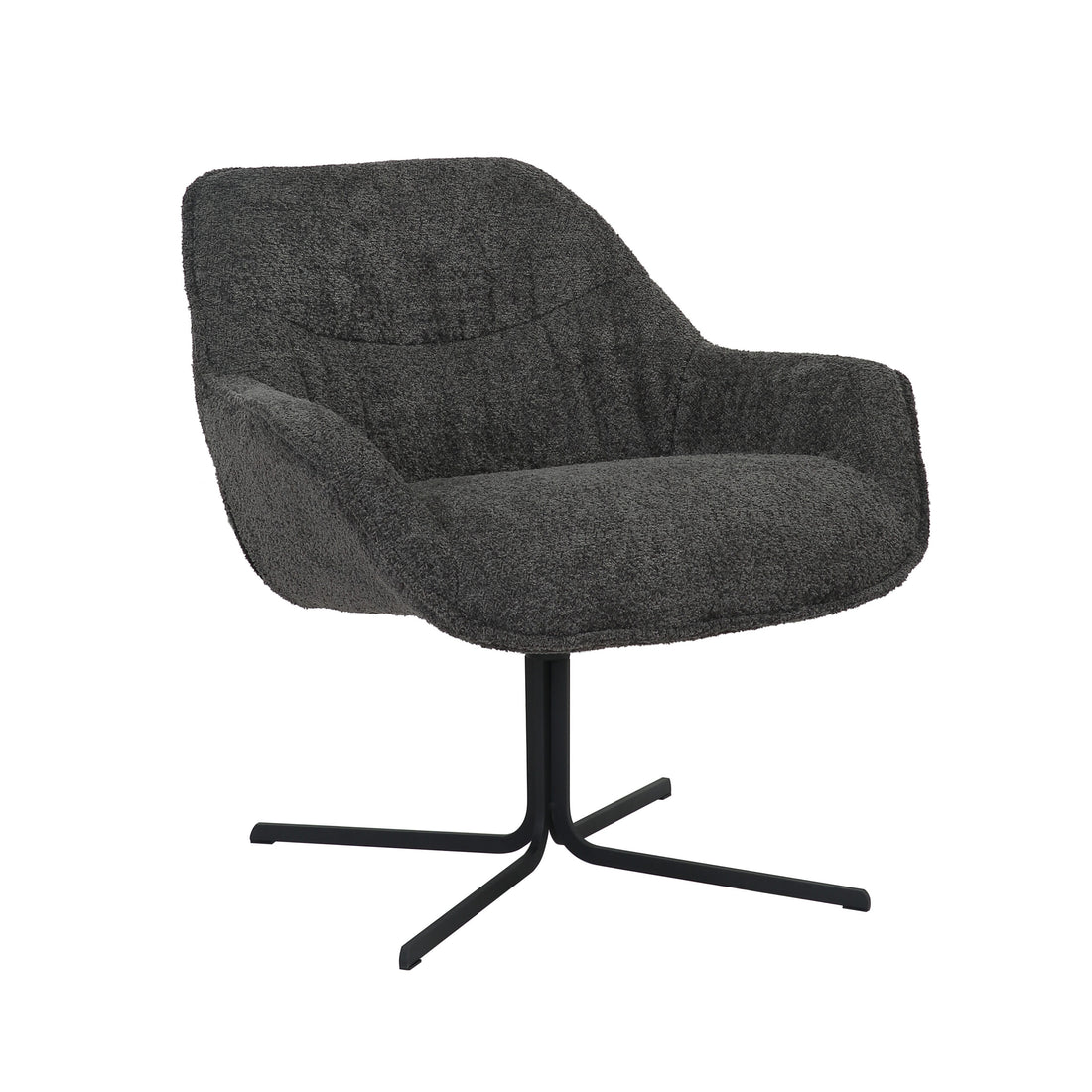 Fauteuil Mila | Dark Grey - Industrieelinhuis.nl