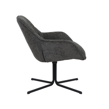 Fauteuil Mila | Dark Grey - Industrieelinhuis.nl