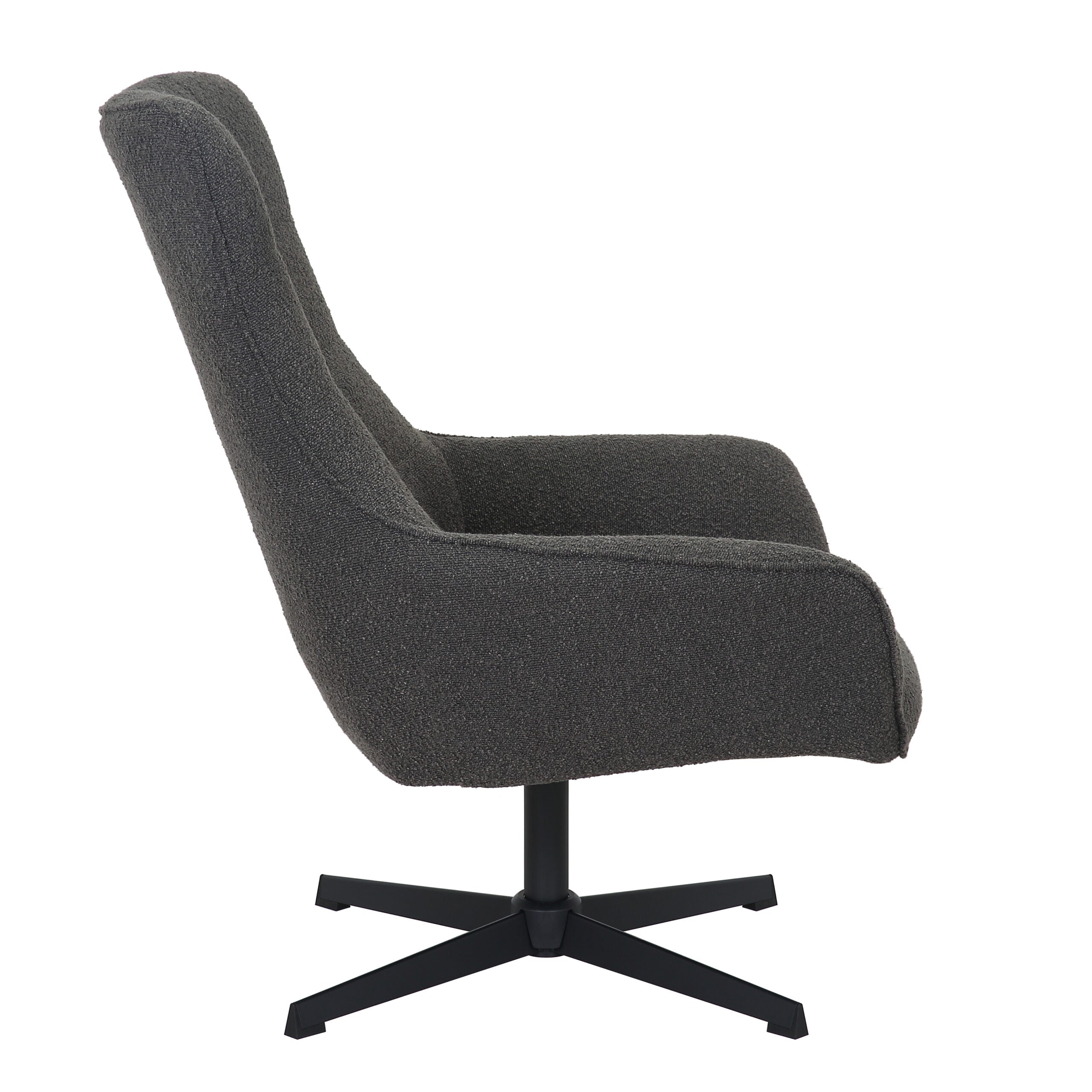 Fauteuil Mila | Dark Grey - Industrieelinhuis.nl