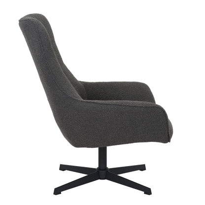 Fauteuil Mila | Dark Grey - Industrieelinhuis.nl
