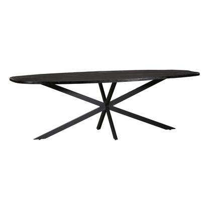 Eettafel Elegance Black | Deens ovaal | 240x110 cm - Industrieelinhuis.nl