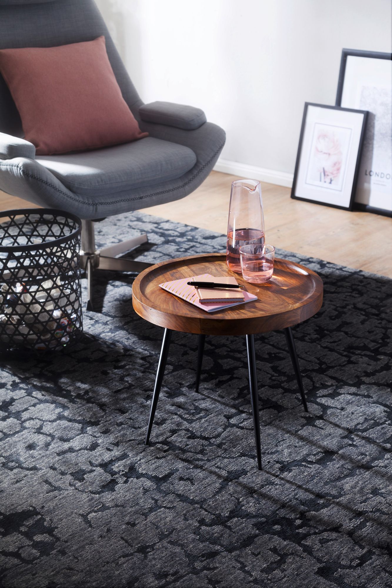 Salontafel sheesham hout | Ronde salontafel