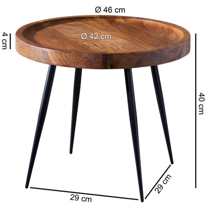 Salontafel sheesham hout | Ronde salontafel