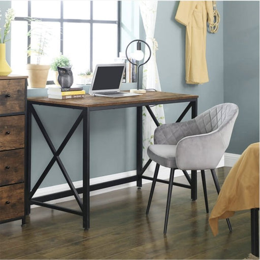 Bureau Industrieel Design | Houtlook en Staal | 115x60x78cm - Industrieelinhuis.nl