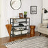 Schoenenrek industrieel | Houtlook en Staal | 100x30x92,5cm