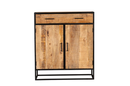 Servieskast mangohout Denver | Mangohout Staal | 100 cm