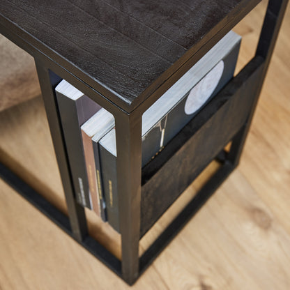 Slider Laptoptafel | Zwart mangohout