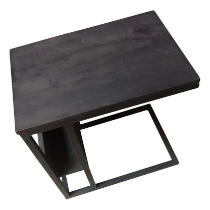Slider Laptoptafel | Zwart mangohout