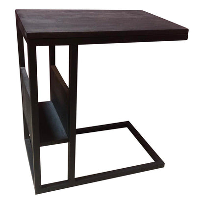 Slider Laptoptafel | Zwart mangohout