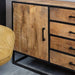 Dressoir Denver | Mangohout en staal | 165 cm - Industrieelinhuis.nl