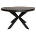 Eetkamertafel Denver Black | Rond | 130 cm - Industrieelinhuis.nl