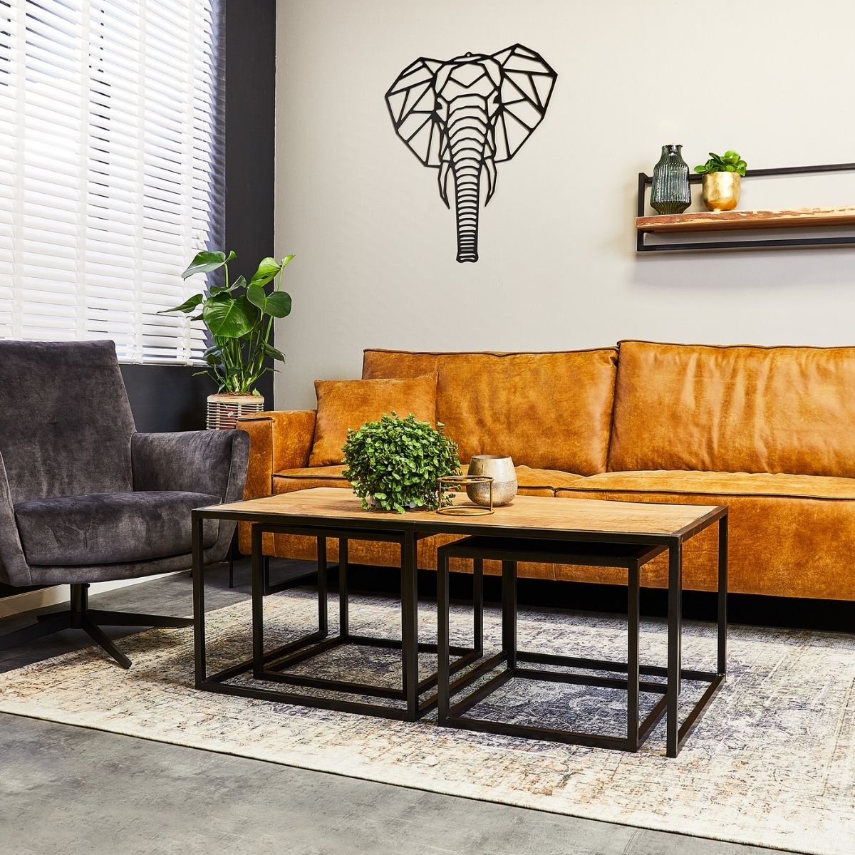 Salontafel Cosmo | Set van 3 | Rechthoek