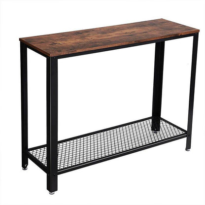 Sidetable industrieel | Houtlook en Staal | 101,5x35x80cm
