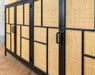 Ayane dressoir 4 deurs zwart 180cm - Industrieelinhuis.nl