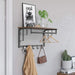 Wandkapstok Industrieel Design | Houtlook en Staal | 66x30x27cm - Industrieelinhuis.nl