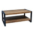 Salontafel met schap Industrieel Design | Mangohout en Staal | 110x60x45cm