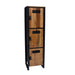 Locker Mangohout Luna 3 deuren 45 cm - Industrieelinhuis.nl