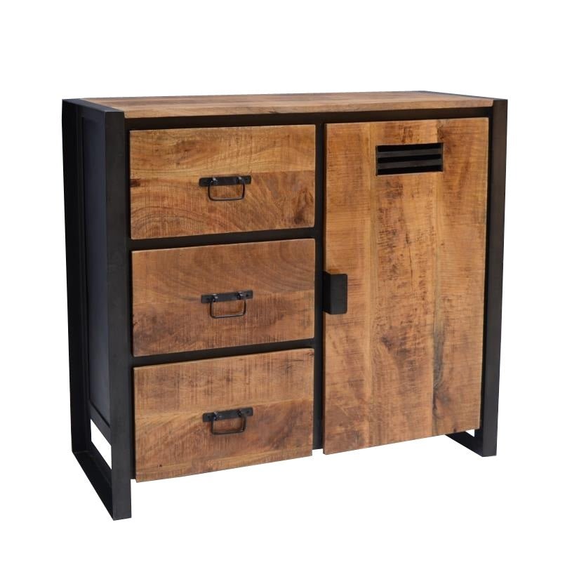 Dressoir Mangohout Luna 94cm - Industrieelinhuis.nl