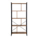 Schappenkast / Boekenkast Industrieel Design | Houtlook en Staal | 74x30x154,5cm - Industrieelinhuis.nl