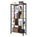 Schappenkast / Boekenkast Industrieel Design | Houtlook en Staal | 74x30x154,5cm - Industrieelinhuis.nl