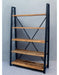 Ladderkast Boekenkast Schappenkast Industrieel Design | Mangohout en Staal | 120x40x190cm - Industrieelinhuis.nl