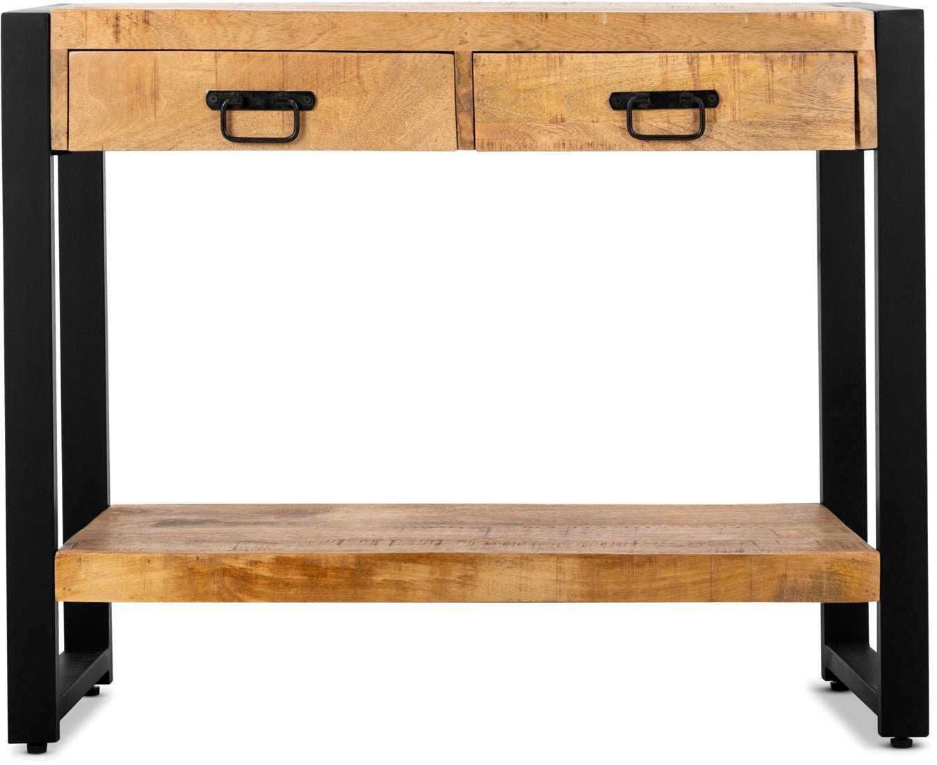 Sidetable met twee lades | 120 x 35 x 76 cm | Mangohout