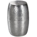 Beistelltisch 30x49,5x30cm Aluminium Silber Dekotisch orientalisch rund | Kleiner Hammerschlag Abstelltisch | Designer Ablagetisch Metall modern | Anstelltisch schmal - Industrieelinhuis.nl