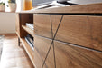Lowboard Holz Eiche-Dekor 160x45x40 cm TV-Kommode mit zwei Türen | Design TV-Schrank Hoch | Fernsehtisch Fernsehschrank Modern | Fernsehkommode Wohnzimmer - Industrieelinhuis.nl