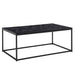 Couchtisch 100x60x40 cm mit Marmor Optik Schwarz | Wohnzimmertisch mit Metall-Gestell | Sofatisch Eckig Tisch Wohnzimmer | Beistelltisch - Industrieelinhuis.nl