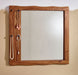 Wandspiegel Sheesham Massivholz 80x80x3 cm Design Flurspiegel Baumkante | Hängespiegel Modern mit Haken | Spiegel Wand Groß | Moderner Garderobenspiegel - Industrieelinhuis.nl