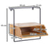 Nachtkonsole für Wandmontage 44x45x35 cm Nachttisch Mango Massivholz | Nachtschrank mit Ablage | Wandboard Schwebend für Boxspringbett | Wandkonsole Nachtkästchen Hängend - Industrieelinhuis.nl