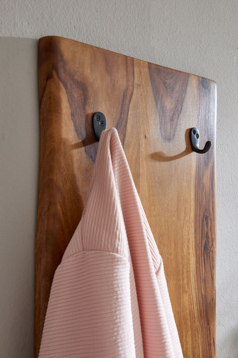 Wandgarderobe 140x40x4 cm Sheesham - Industrieelinhuis.nl