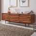 HiFi Lowboard WL5.636 Sheesham Massivholz Landhaus TV Kommode 147x50x38cm | Fernsehschrank Unterschrank mit 3 Türen | Fernsehtisch Ablagefach | Fernsehkommode TV Möbel - Industrieelinhuis.nl