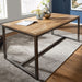 Esszimmertisch 120x77x60 cm Mango Massivholz / Metall Vintage Esstisch | Küchentisch Massiv Klein | Holztisch Esszimmer | Kleiner Speisetisch Holz - Industrieelinhuis.nl