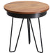 Beistelltisch 43 x 45 x 43 cm WL5.680 Sheesham Holz Metall Couchtisch | Industrial Style Echtholz Tischchen Wohnzimmer | Holztisch Sofatisch Metallbeine | Anstelltisch Dekotisch Rosenholz - Industrieelinhuis.nl