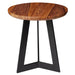 Beistelltisch 35 x 37 x 35 cm WL5.665 Sheesham Holz Metall Couchtisch | Industrial Style Echtholz Hocker Wohnzimmer | Holztisch Sofatisch Metallbeine | Anstelltisch Dekotisch Rosenholz - Industrieelinhuis.nl