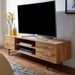 Lowboard Holz Eiche-Dekor 160x45x40 cm TV-Kommode mit zwei Türen | Design TV-Schrank Hoch | Fernsehtisch Fernsehschrank Modern | Fernsehkommode Wohnzimmer - Industrieelinhuis.nl