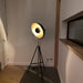 Vloerlamp / Driepoot - Studiolamp Industrieel Design | Zwart met Goud | 179cm - Industrieelinhuis.nl