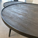 Salontafel set rond Industrieel Design | Mangohout Staal | 58-76cm - Industrieelinhuis.nl