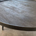 Salontafel set rond Industrieel Design | Mangohout Staal | 58-76cm - Industrieelinhuis.nl