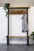 Garderoberek XL Industrieel Design | Mangohout en Staal | 120x40x180cm - Industrieelinhuis.nl