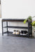 Schoenenrek industrieel met bank | Houtlook en Staal | 80x30x48cm - Industrieelinhuis.nl