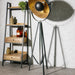 Vloerlamp / Driepoot - Studiolamp Industrieel Design | Zwart met Goud | 180cm - Industrieelinhuis.nl