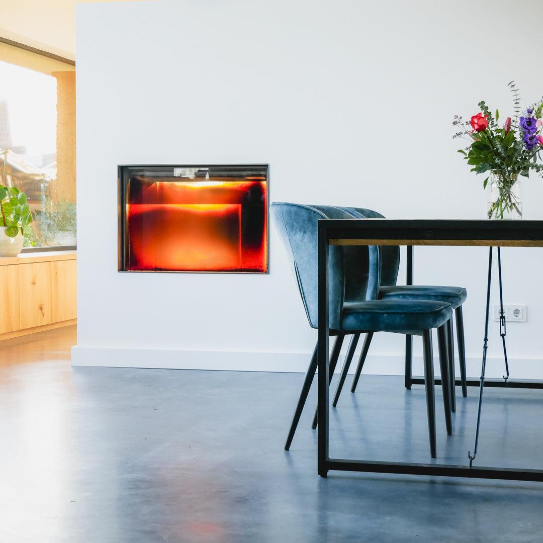 Eetkamer Stoel Amalia Industrieel Design | Velvet Antraciet - Industrieelinhuis.nl