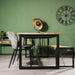 Eettafel Keukentafel Jax Visgraat Industrieel Design | Mangohout en Staal | 180x90x76cm - Industrieelinhuis.nl