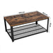 Salontafel Industrieel Design | Houtlook en Staal | 106,2x60,2x45cm - Industrieelinhuis.nl